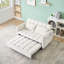 Canapé 52 po beige moderne en velours-233332507