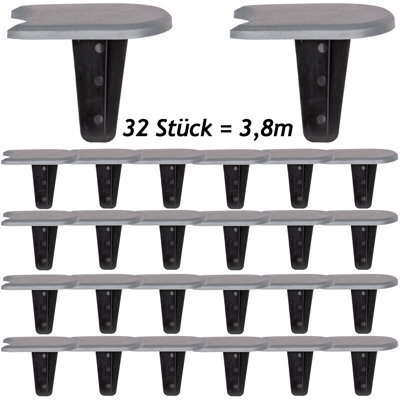 Bawi 11.5cm H x 15.98cm W Polyethylene Plastic Lawn Edging
