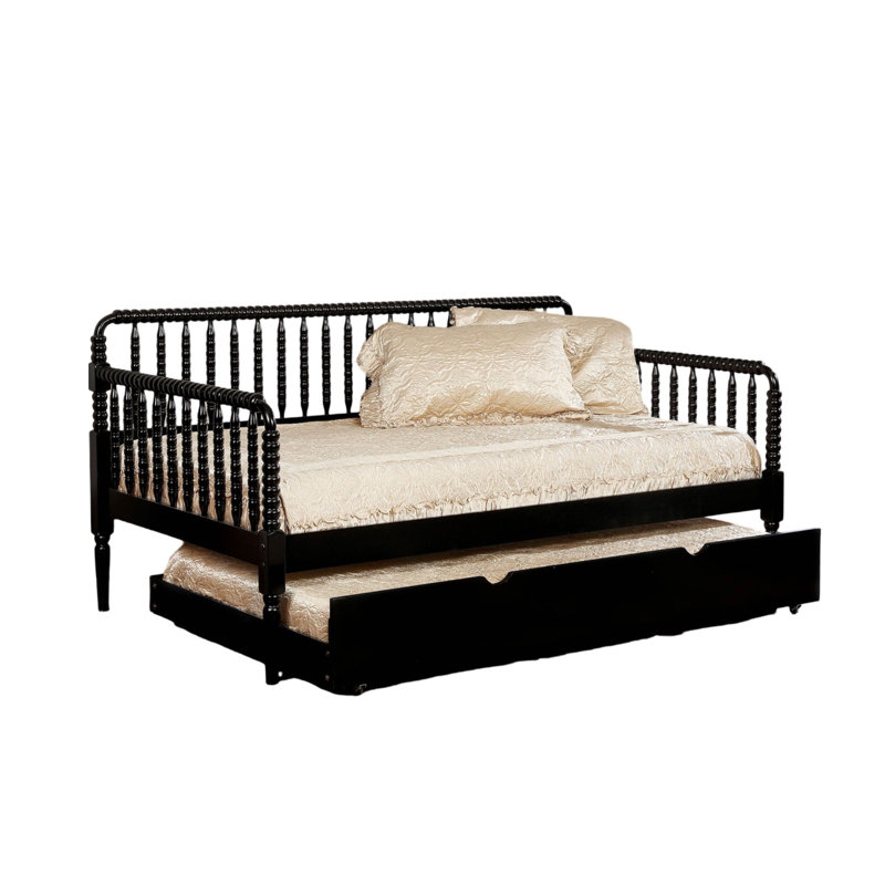 Lit de jour simple Nigan, Noir