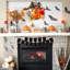 Couronne d'Halloween avec lumières Spooky Pumpkin Ghost-131406530