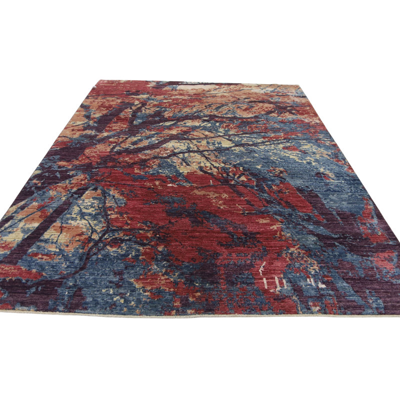Hand Knotted Wool Area Rug