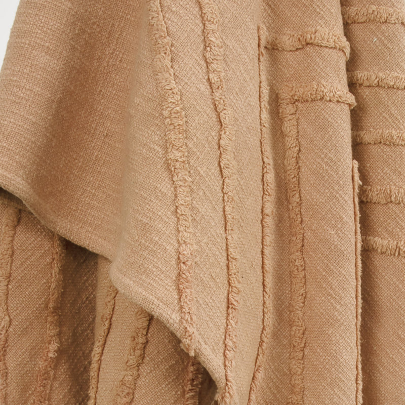 Hand Woven Throw Blanket, Terra Cotta