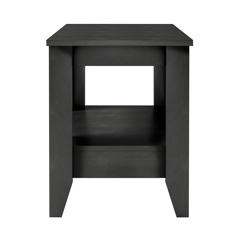 Boyd Prato Classic Manufactured Wood Low Profile Nightstand, Black