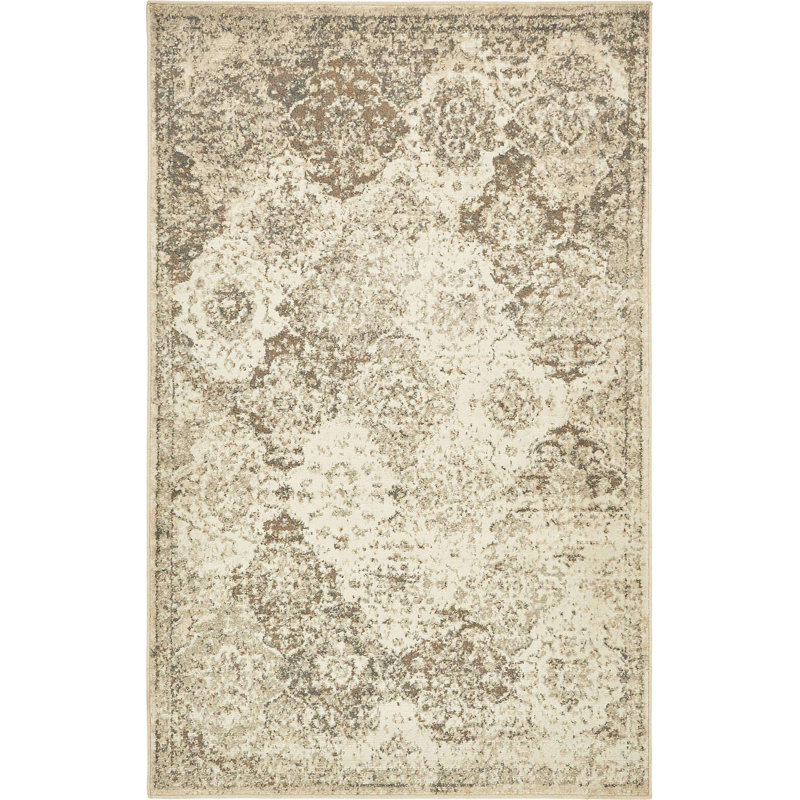 Levi Floral Indoor Rug, Rectangle 4' x 6'