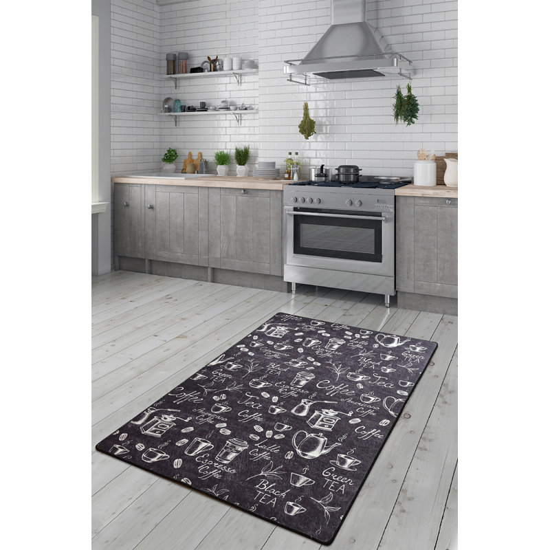 Durable Hall Carpet (23.6 x 55.1 inches), 100% Polyester, 0.2 in Pile Height | Antibacterial, Non-Slip Underside, Machine Washable | Perfect for Entryways & Living Rooms, Easy Care & Stylish Design