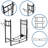 Amechi 29.1'' W Steel Log Rack