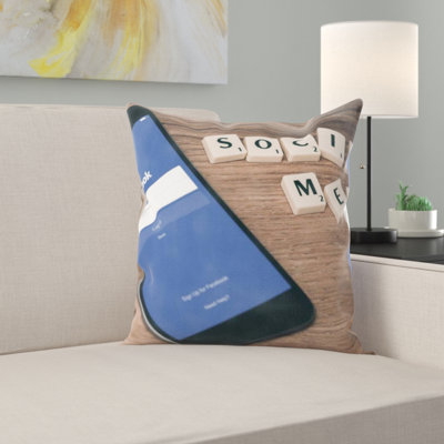 Social Media Throw Pillow