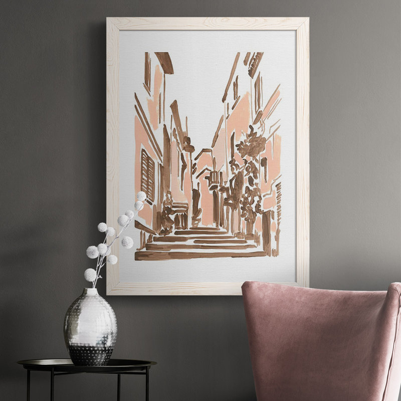 Blush Architecture Study I, reproduction d'art sur toile, Blanc, H 37,5 po x l 27,5 po x P 1 po