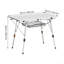 Couche de maille pliante en aluminium pour table de camping