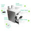 Meuble-lavabo 24 po, blanc et moderne, grand rangement, tiroirs silencieux, sans robinet ni drain, meuble-lavabo pré-assemblé blanc, conception moderne avec agrandissement-1069242979-1069242978