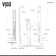 Dilana 67" H X 6" W EZDivert™ 6-Jet Shower System with Hand Shower Wand and Adjustable Shower Head