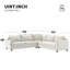92'' L Shaped Modern Modular Sectional Sofa with Wide Seat-684564125