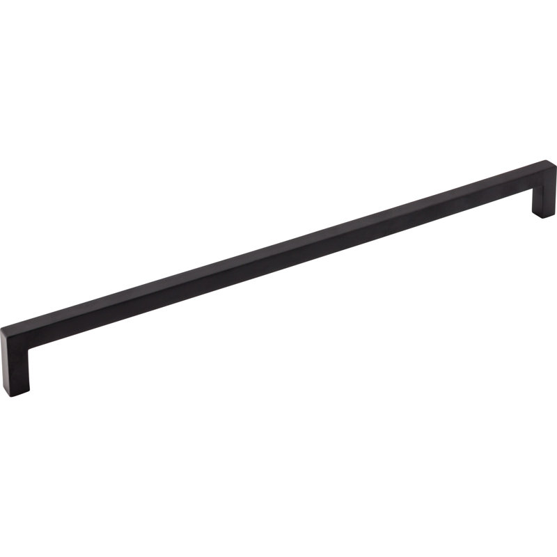 Square Bar pull, Flat Black, 12 5/8" Center to Center