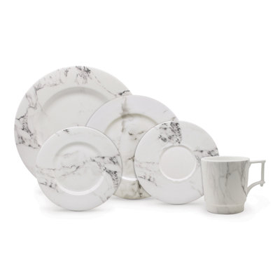 Villa Bianca Bone China Dinnerware Set 5 Piece