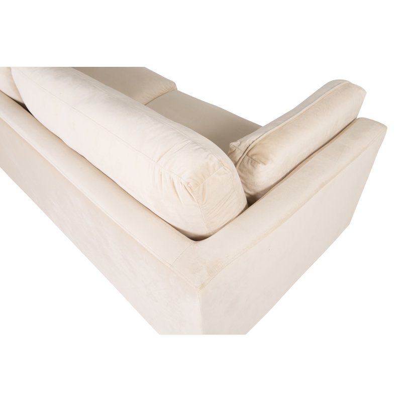 Caden 3 Seater Velvet Sofa, Cream