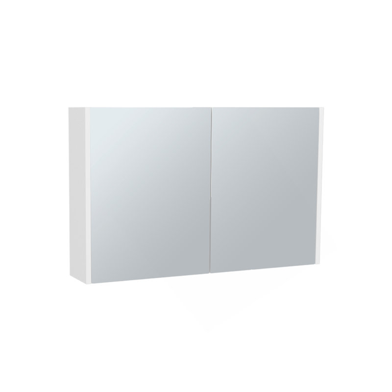 Pharmacie H 19,70 po, avec 2 portes, 3 tablettes, 2 miroirs, blanc, Blanc
