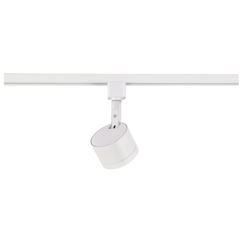 Minimalist White LED 12W Round Track Light with 24 Deg. Beam