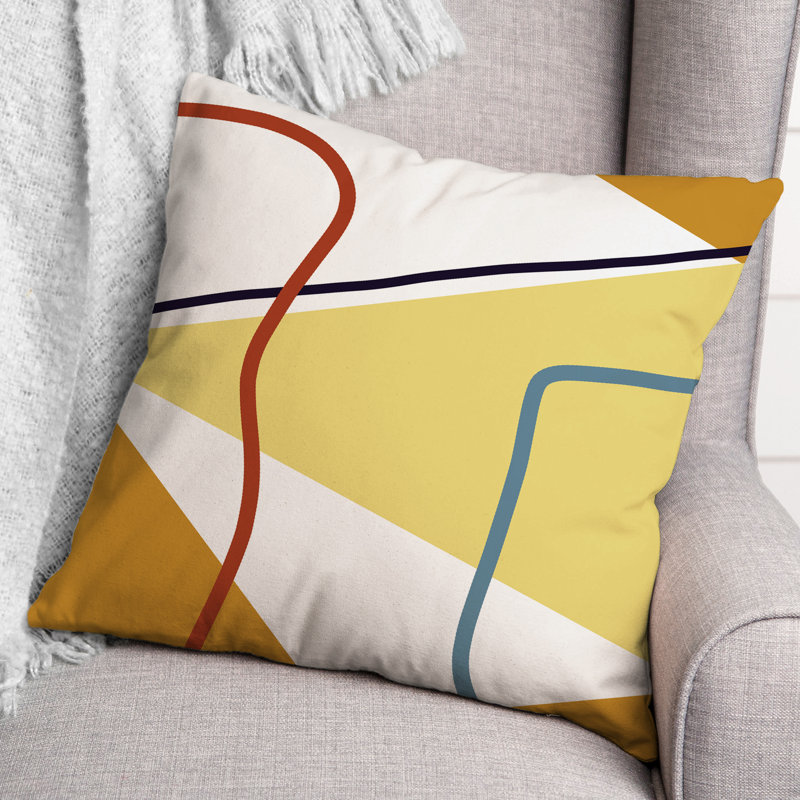 Geometric Outdoor Reversible Throw Pillow