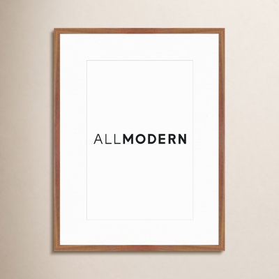 Capullo Wood Matte Picture Frame with Mat