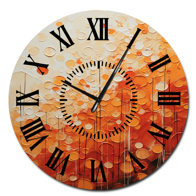 Horloge murale Tangerine Tango IV, Surdimensionné