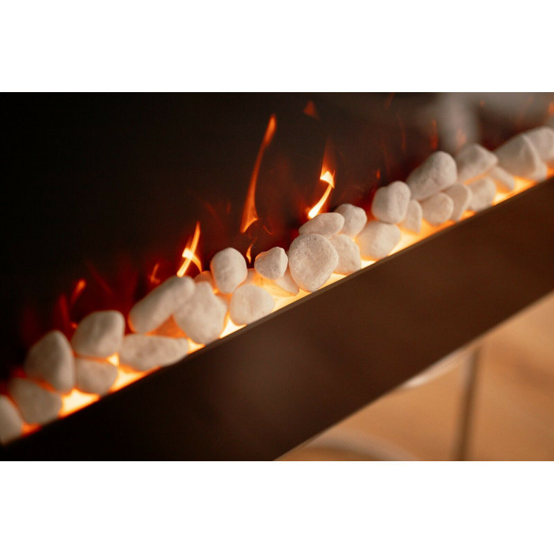 Aidenas Symple Stuff 100cm W Black Electric Fire