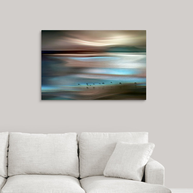 « migrations », impression sur toile, H 24 po x l 36 po x P 1,5 po