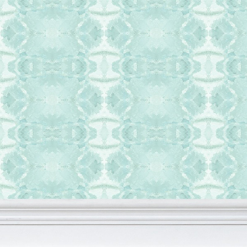 Trees Luxury Wallpaper, Spa Blue, Matte Paper