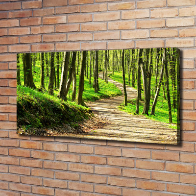 Path In The Forest - Wrapped Canvas Print