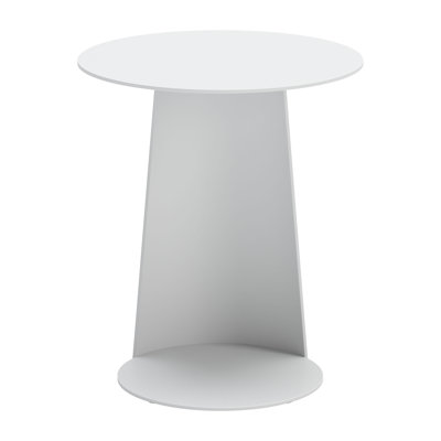 Kepper Round Metal Outdoor Side Table , 15.9'' in. W 15.9'' in. D