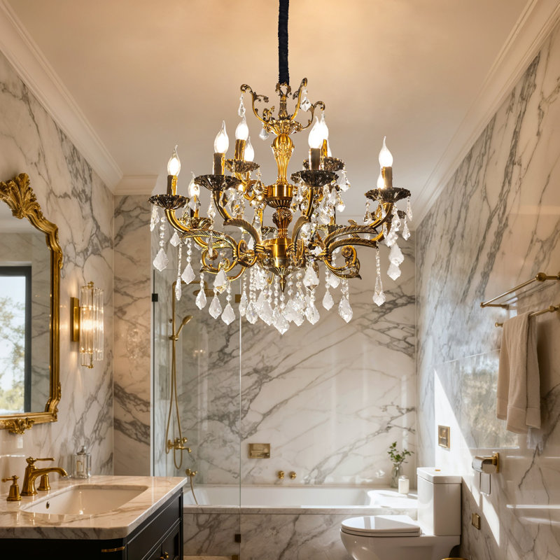 Chandelier, 12 Lights, 3900 Lumens