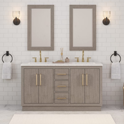 Ensemble de meuble-lavabo double 60 po Kamila
