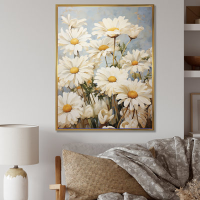 " White Daisy Fields Elegance I "