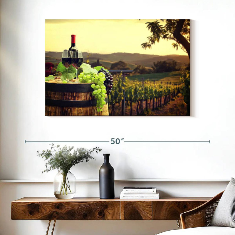 Tonneau à vin rouge Yarlin, H 26 po x l 39 po
