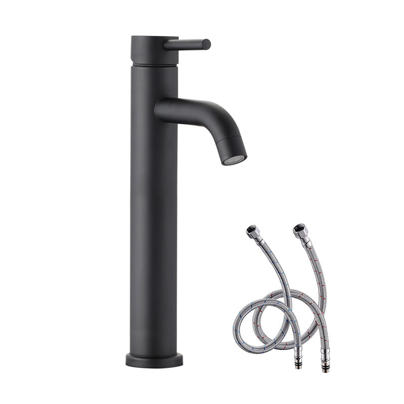 Single-Hole Single-handle Bathroom Faucet, Black