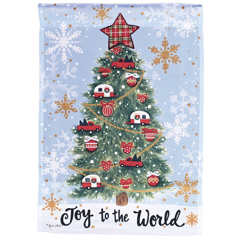 Drapeau de campeur «Joy To The World»