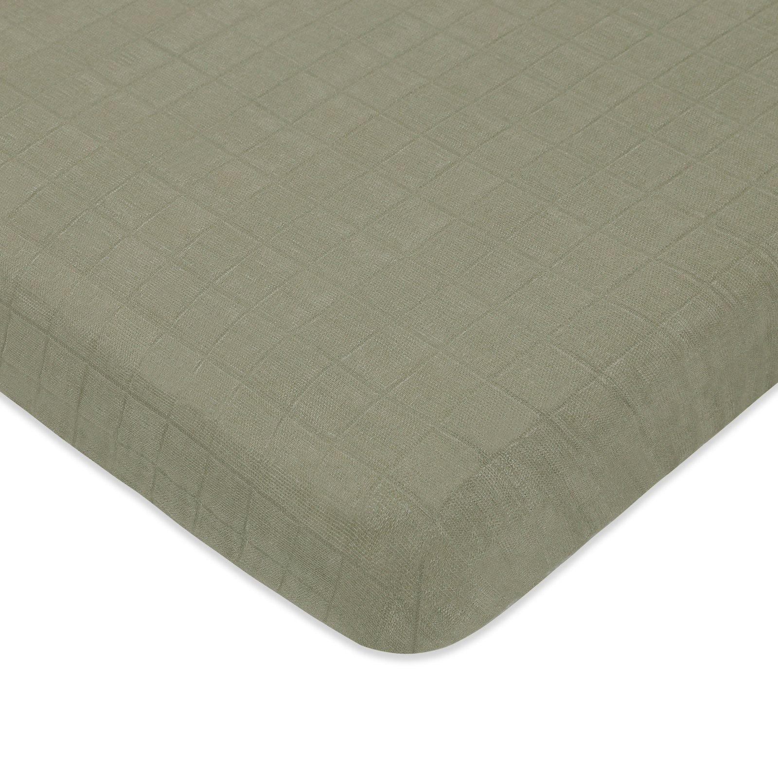 Matcha Muslin Mini Crib Sheet
