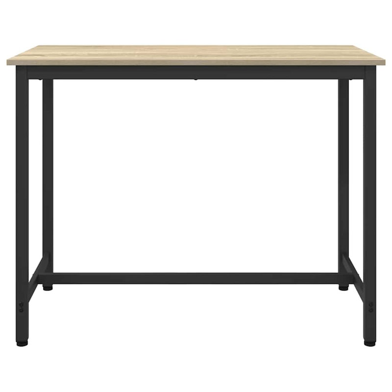 Metal Base Dining Table, Sonoma Oak, 76.5cm H x 100cm W x 50cm D