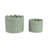 Decorative Planters Ceramic And Stoneware With Textured Scallop Design And Curved Rim Detailing Set Of 2-899253801-899253800