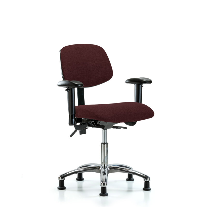 Kalyn Task Chair, Burgundy, Glides, Included
