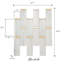 White Marble and Trim 11x12 Mosaic Subway Wall and Floor Tile