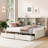Twin Size Bed Frame With Side Bookshelves, Two Drawers, And Built-In Usb Port-971481943