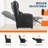 Power Recliner Chair with Heat & Massage, Adjustable Electric PU Leather Sofa, Living Room Ergonomic Single Seat-837143135