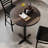 30" Round Solid Wood Commercial Tabletop with 22" x 22" Bar Height X-Base-1650265669-1650265664-1650265665