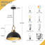 Worthing 2 - Light Matte Black Dome Pendant-1840204096