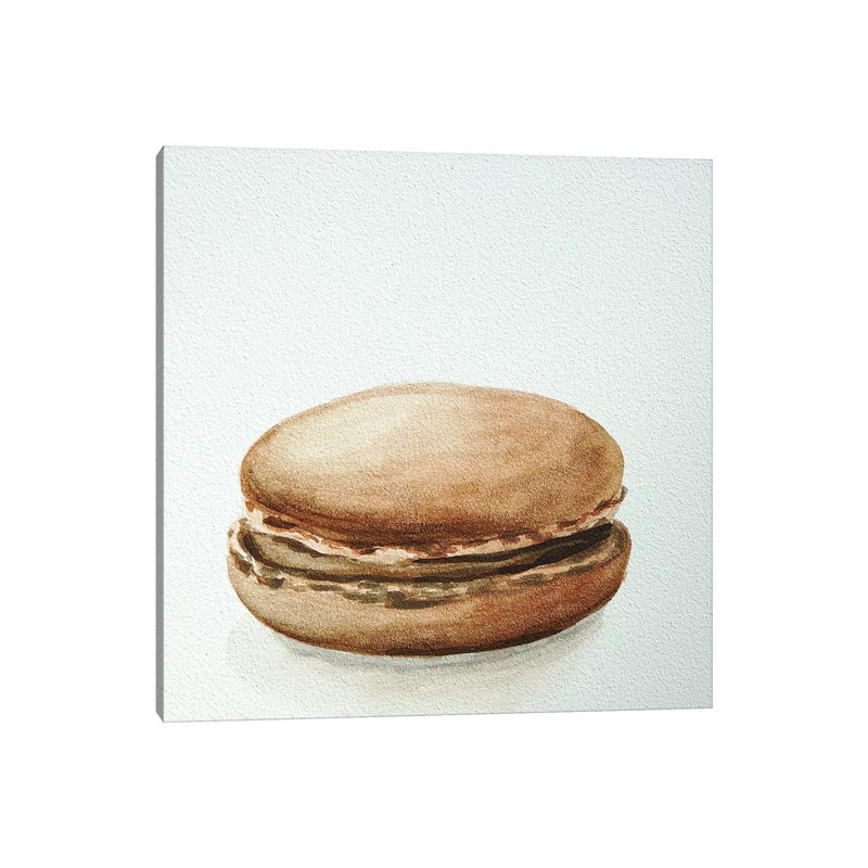 Chocolate Macaron by Jennifer Redstreake - Wrapped Canvas Print, 30.48 cm H x 30.48 cm W