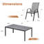 Ballynure avec chaises empilables en textilène-2044636219