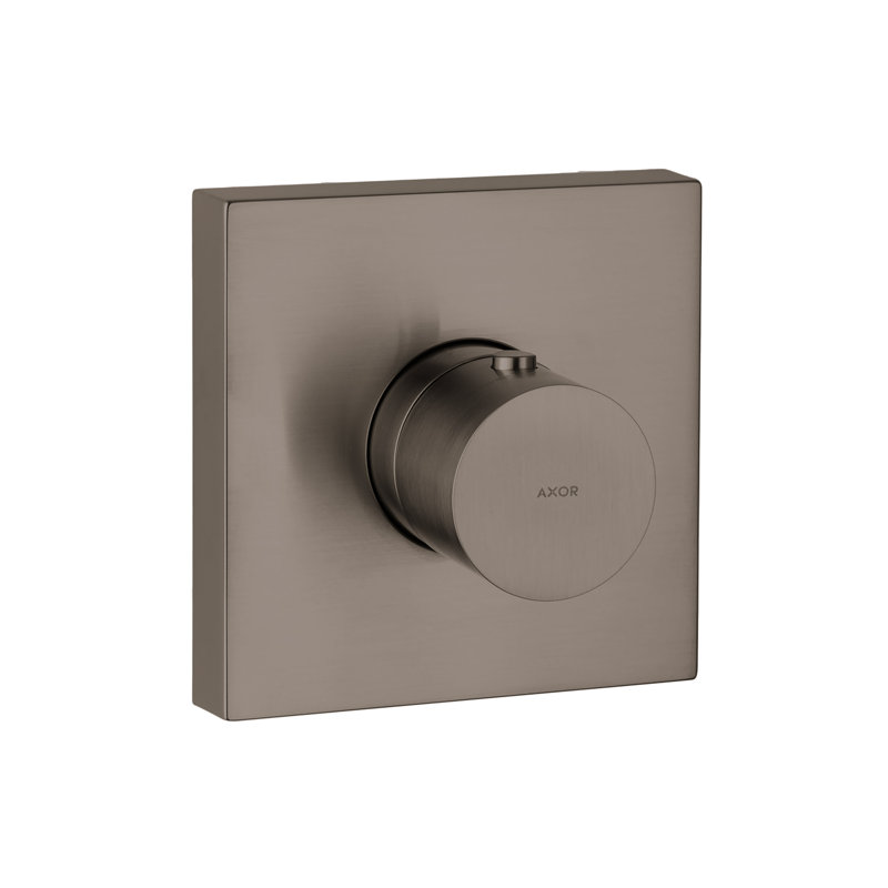 AXOR ShowerSolutions Thermostatic Trim 5" x 5", Brushed Black Chrome