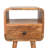 22" Oak Solid Wood Square One Drawer Nightstand