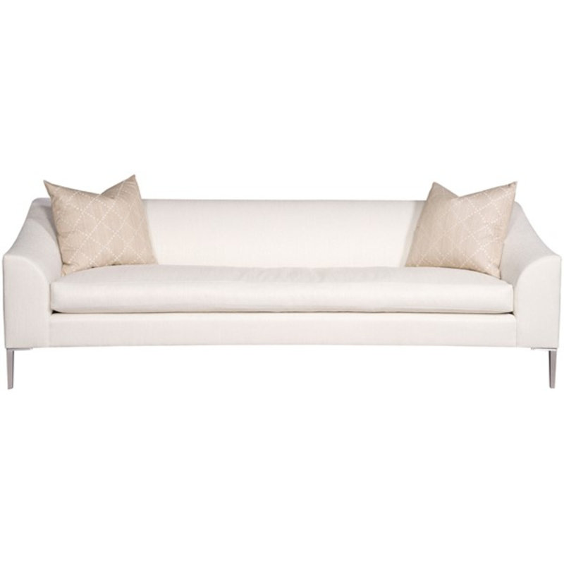 Tess Upholstered 92.5'' Sofa, Ian Smoke 100% Polyester