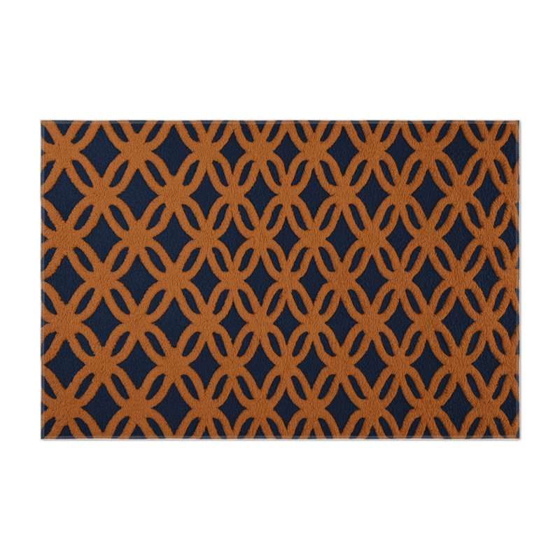 Tapis brun intérieur et extérieur Trellis, Rectangulaire 8 pi x 10 pi
